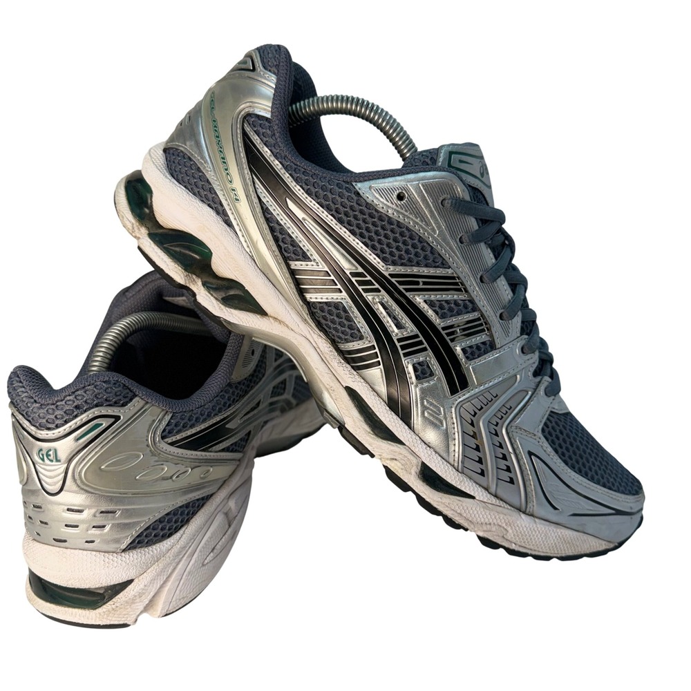 ASICS Gel-Kayano 14 Running Shoes Mens Size 11 Metallic Silver Grey 1203A537